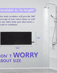 Exfoliating Washcloth, Super Stretchy Exfoliating Body Cloth, Exfoliating Cloth, 3 PCS, Black