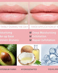 Lip Mask Overnight, Lip Sleeping Mask, (peach&grapefruit)