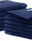 100% Cotton Washcloths Set 13” x 13” | Dark Grey Towels | Set of 12 Ultra Soft and Highly Absorbent Washcloths Sets for Bathroom, Gym, Hotel, Spa | Machine Washable Face Towel