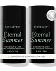 Each & Every Aluminum Free Deodorant for Men & Women, Coconut & Lime - All Natural Deodorant for Sensitive Skin, EWG Verified - Clean, Baking Soda-Free, Plant-Based Fragrance - 2.5oz, 2 Pack