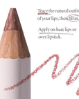 LAURA GELLER NEW YORK Marble Lips Multidimensional Liner, Poetic Pink - Marbleized Smooth Glide Sharpenable Lip Liner for Fuller Lips