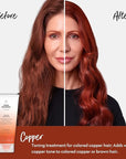 Four Reasons Color Mask - Copper - (27 Colors) Toning Treatment, Color Depositing Conditioner, Tone & Enhance Color-Treated Hair - Semi Permanent Hair Dye, Vegan and Cruelty-Free, 6.76 fl oz
