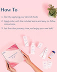 eSalon Permanent Hair Color & Hair Dye Complete Kit - Darkest Brown - Personal Colorist for Up To 100% Gray Coverage, All Hair Types - Professional-Grade Ammonia-Free