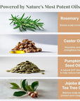 The ÉLIX USDA Organic Rosemary Oil for Hair Growth | Thickening Formula with Castor & Pumpkin Seed | for Hair Loss & Thinning | Made in USA | 4oz