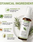 Rosemary Oil Hair Growth Spray, Thickening Hair & Scalp Serum, Nourishing Formula with Castor, Batana, Biotin for Hair Growth, Promotes Fuller Follicles for Women & Men – All Hair Types (2 Oz, 1 Pack)