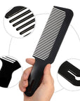 Boao 3 Pieces Barber Combs Flat Top Clipper Combs Hair Cutting for Flat Top and Clipper Cuts(Black, White, Red)