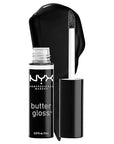 NYX PROFESSIONAL MAKEUP Butter Gloss, Non-Sticky Lip Gloss - Licorice (Black)