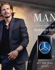 Mercedes-Benz Man - Elegant Fragrance With Sensual, Floral, Woody Notes - Mesmerize The Senses With Original Luxury Men’s Eau De Toilette Spray - Endless Day Through Night Scent Payoff - 3.4 Oz