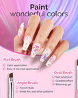 Melodysusie 2-in-1 nail art brushes