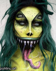 Mehron Makeup Paradise Makeup AQ Refill Size | Stage & Screen Performance, Face & Body Painting, Beauty, Cosplay, and Halloween | Water Activated Face Paint, Body Paint .25 oz (7 ml) (Lime)