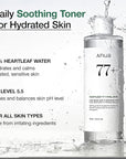 Anua Heartleaf 77 Soothing Toner I pH 5.5 Trouble Care, Calming Skin, Refreshing, Hydrating, Purifying, Cruelty Free, Vegan,(250ml / 8.45 fl.oz.)