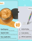 Gold Hair Color Wax - Temporary & Washable Hair Styling Mud Gel for Men, Women, Kids,For Halloween, Cosplay, Party, Crazy Hair Day & Children's Day