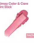 Almay Lip and Cheek Tint, Color & Care Tint Stick, Multi-Use Moisturizing Blush and Lip Color, Dewy Finish, 300 Rose Flush, 0.25 oz