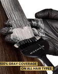 MOEHAIR Hair Coloring Kit | 6N Permanent Hair Color (Dark Blonde), 20 Volume Developer 6%, Coloring Brush, Gloves & Mixing Bowl | Keratin Infused Color | 100% Gray Coverage | Adds Shines & Softness