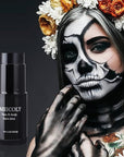 MEICOLY Black Face Body Paint Stick(1.06 Oz),Waterproof Black Face Paint for Cat Halloween SFX Skull Joker Zombie Vampire Skeleton Goth Spider Cosplay Makeup,Black Stick Clown Makeup
