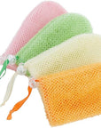 Juvale Soap Savers for Bar Soap with Drawstring Closure, Mesh Pouch for Exfoliating (4 Colors, 3.5 x 6 Inch) 4 Pack