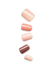 KISS imPRESS No Glue Mani Press On Nails, Design, 'Before Sunset', Multicolor, Short Size, Squoval Shape, Includes 30 Nails, Prep Pad, Instructions Sheet, 1 Manicure Stick, 1 Mini File