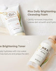 SKINFOOD Rice Starter Kit, Rice Toner, Rice Serum, Rice Moisturizer, and Rice Face Wash for Glass Skin, Korean Skin Care Set, Travel Size Kit, Stocking Stuffers, Gift Set for Women, Skincare Gift Set