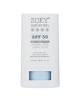 Zoey Naturals SPF 50 Mineral Sunscreen Stick for Babies & Kids - Safe Sunblock Moisturizer for Body & Face - with Rose Hips Oil, Zinc Oxide, Cruelty Free and Reef Safe, Made in USA