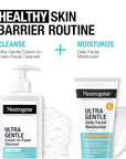 Neutrogena Ultra Gentle Daily Facial Moisturizer with SPF 30 Sunscreen with CICA, Lightweight Face Lotion with Broad Spectrum SPF 30 for Normal to Sensitive Skin, Fragrance-Free, 3.4 fl. oz