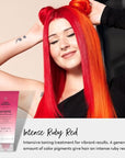 FOUR REASONS Color Mask INTENSE- Ruby Red, 6.76 fl oz - Semi Permanent Hair Dye for Lightened and Colored Hair, 100% Vegan Conditioner - Intensive Toning Treatment with 27 Colors - Cruelty Free
