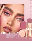 Cream Blush Stick for Cheeks Makeup,Waterproof Blush Face