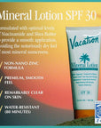 Vacation Mineral Lotion Sunscreen SPF 30 + Air Freshener Bundle, Premium Zinc Sunscreen For Sensitive Skin, Hydrating + Lightweight Mineral Based Sunscreen, Dermatologist Tested, 3.4 fl. Oz.