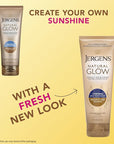 Jergens Natural Glow +Firming Self Tanner Body Lotion, Medium to Deep Skin Tone, Sunless Tanning Moisturizer with Collagen and Elastin, Helps to Visibly Reduce Cellulite, 7.5 Oz, Pack of 2