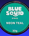 Blue Squid Face Paint Water Based Single Cake Professional Face Paint & Body Paint - Water Activated, Kids Adults Face Painting for Costume, Halloween Makeup, Cosplay - Neon Teal Face Paint 30g