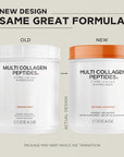 Codeage Multi Collagen Protein Powder Peptides, Hydrolyzed Collagen for Women & Men, Collagen Supplements, Grass Fed Bone Broth, 2-Month Supply, Unflavored, Type 1, 2, 3, 5 & 10, Non-GMO - 20 OZ