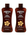 Hawaiian Tropic Dark Tanning Oil, 8oz | Moisturizing Body Oil with Cocoa Butter, Tan Enhancer, 8oz each Twin Pack