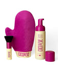 Coco & Eve Sunny Honey Bali Bronzing Bundle (Dark). All Natural Sunless Tanning Mousse. Instant Self Tanning Lotion with Bronzer, Mitt Applicator and Kabuki Brush.