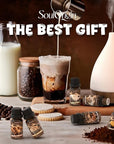 Coffee Fragrance Oils Set, Essential Oil for Diffuser, Diffuser Oil, Use for Soap Candle Making,Caramel Apples, Pumpkin Pie, Candy Corn, Halloween Cookies, Popcorn Balls, Snickers Bars