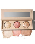 LAURA GELLER NEW YORK Geller's Greatest Lift-n-Glow Baked Trio Palette - Highlighter, Blush, Bronzer - All Skin Tones