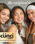Scunci by Conair No-Slip Grip Stay Tight Barrettes - hair barrettes for women - hair accessories for women - hair clips - Gold, Black and Silver - 6 Count