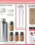 HIQILI 32 Fl Oz Rose Essential Oil, Huge Value Size Undiluted Rose Oil for Face, Skin, Diffuser, Hair