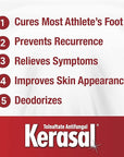 Kerasal 5-In-1 Athlete's Foot Invisible Powder Spray, Athlete's Foot Spray, 2 oz