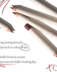 LAURA GELLER NEW YORK Marble Lips Multidimensional Liner, Poetic Pink - Marbleized Smooth Glide Sharpenable Lip Liner for Fuller Lips