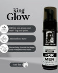 Self-Tanner for Men | King Glow - Water-Based, Fast-Drying Sunless Tanning Foam for Body and Face - Natural Tan Without the Sun (Mitt Included)