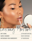 Runway Rogue Classic Lip Gloss, Nude Medium-Sheer Hydrating Lip Gloss, ‘Supermodel’