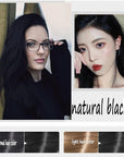 Black Hair Dye Shampoo Permanent YIZHONG Hair Color For 100% Gray Coverage Women Men 3 In2 Easy Comb Dyeing (black)