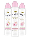 Dove Advanced Care Antiperspirant Deodorant Spray for Women 3 Pack Sakura Blossom & Yuzu 72 hour sweat and odor protection 3.8 oz