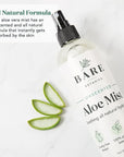 BARE BOTANICS Cooling Aloe Spray for Skin & Hair - Large 12oz | Sunburn Spray & Aloe Hair Moisturizer | 99.66% Pure Unscented Aloe Vera Spray Made in Wisconsin…