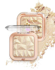 4 Colors Diamond Shimmering Powder, High Glossy Face Highlighter Eyeshadow