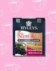 Hyleys Slim Tea Blackberry Flavor - Weight Loss Herbal Supplement Cleanse and Detox - 25 Tea Bags (6 Pack)