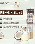 Ruby Kisses Broadway Vita-Lip Clear Lip Gloss (8 Pack), Ultra-Hydrating & Soothing Formula with Vitamins, High-Shine Non-Sticky Finish Lip Balm with Mint, Rosehip, Coconut, Mango, Argan, Honey, Shea
