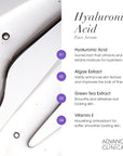 Advanced Clinicals Hyaluronic Acid Moisturizer Face Serum + Collagen Peptide Facial Serum Skin Care Set | Hydrating Serums For Diminishing Appearance Of Wrinkles, Dry Skin, Fine Lines, Set Of 2