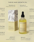 Forest & Shore Hair Growth Oil, 100% Natural, with Caffeine, Biotin, Castor , Argan & Rosemary, Effective Serum for Damaged Hair