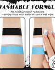 BOBISUKA Light Blue Face & Body Paint Stick Water-Based Washable Face Paint Makeup Stick for Halloween Sally, Corpse Bride, Avatar, Skeleton, Smurf, Cosplay, SFX, Sports Eye Black & Costume Party
