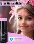 Go Ho Light Pink Face Body Paint Stick,Water Based Washable Face Paint Stick,Non-toxic Full-coverage Cream Light Pink Body Paint for Adults Children Halloween Cosplay SFX Makeup